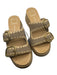 Dolce Vita Shoe Size Est 6.5 Beige Braided Cord Block Heel Square Toe Heels Beige / Est 6.5
