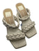 Dolce Vita Shoe Size Est. 6.5/7 Taupe & Beige Woven Raffia Platform Mules Taupe & Beige / Est. 6.5/7