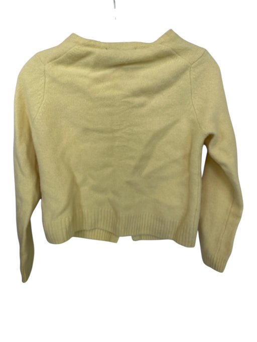 Zara Size S Yellow Wool Long Sleeve Button Down Cardigan Sweater Yellow / S