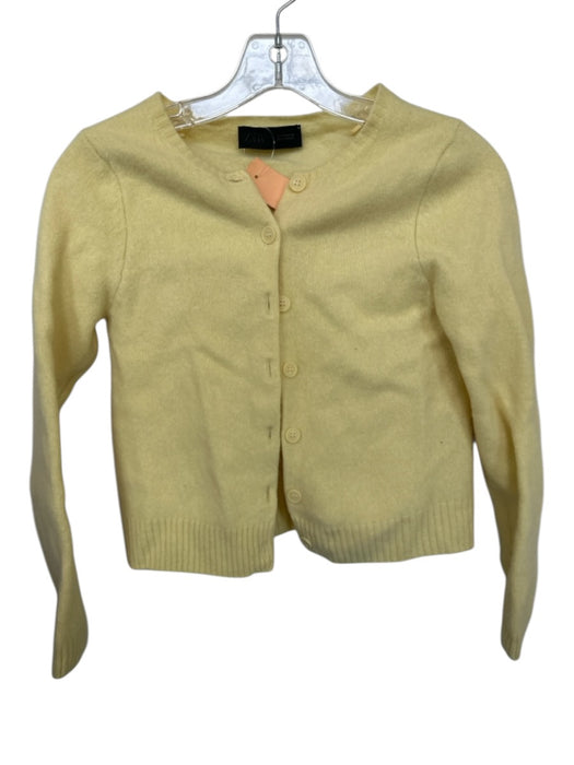Zara Size S Yellow Wool Long Sleeve Button Down Cardigan Sweater Yellow / S
