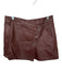 We The Free Size 25 Brown Vegan Leather Cross Over Mini Skirt Brown / 25