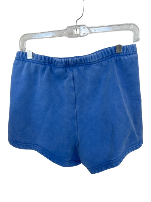 Aritzia Size M Blue Cotton Acid burn out Elastic Waist Athletic Shorts Blue / M