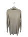 All the Ways Size S Tan Viscose Blend Turtle Neck Long Balloon Sleeve Dress Tan / S