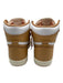 Air Jordan Shoe Size 9 white & tan Leather Double Lace Sneakers white & tan / 9