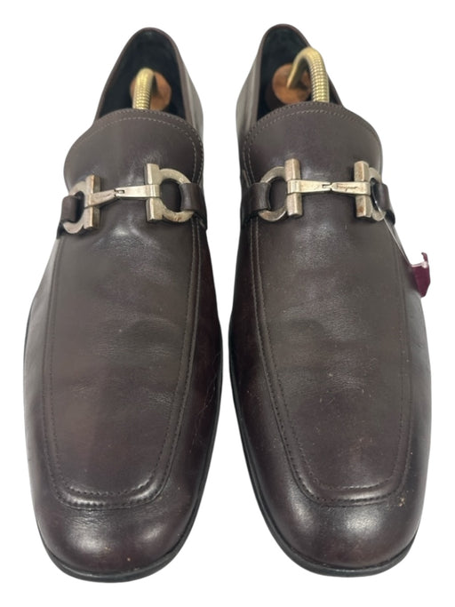 Ferragamo Shoe Size 11 Brown Leather Solid Dress Men's Shoes 11