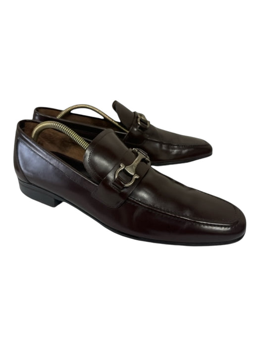 Ferragamo Shoe Size 11 Brown Leather Solid Dress Men's Shoes 11