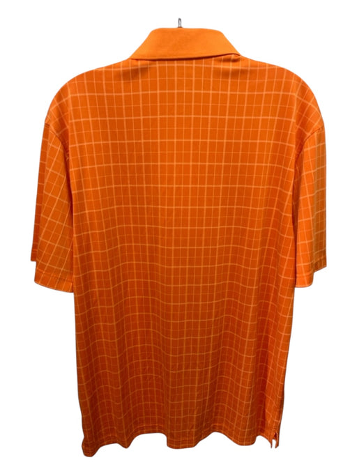 Peter Millar Size M Orange Polyester Polo Men's Short Sleeve Orange / M