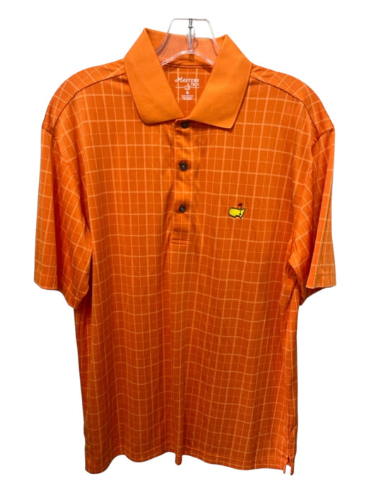 Peter Millar Size M Orange Polyester Polo Men's Short Sleeve Orange / M