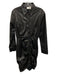Modern Citizen Size Small Black Faux Leather Long Sleeve Ruched Dress Black / Small