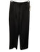 Modern Citizen Size Small Black Polyester Blend High Rise Pleated Pockets Pants Black / Small