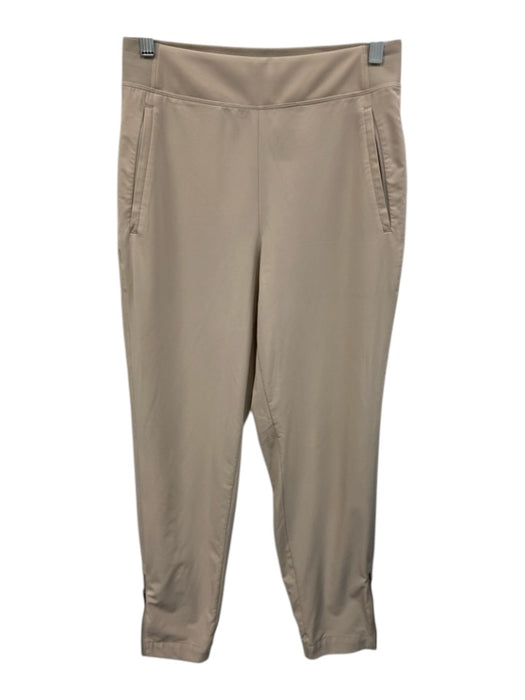 Athleta Size 2 Light Beige Stretch Waist Tapered Zip Leg Pants Light Beige / 2