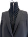 Veronica Beard Size 6 Black Wool Blend Long Sleeve One Button Cable Knit Jacket Black / 6