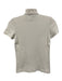 Tory Burch Size XXS Cream Cotton & Modal Polo Ruffle Short Sleeve Top Cream / XXS