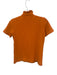Tory Burch Size XXS Orange Cotton & Modal Polo Ruffle Short Sleeve Top Orange / XXS