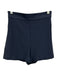 Tibi Size 00 Navy Blue Viscose & Polyamide Pinstripe Zip Pockets Shorts Navy Blue / 00