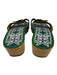 Tory Burch Shoe Size 6 Green Leather Patent Goldtone Hardware Sandals Green / 6
