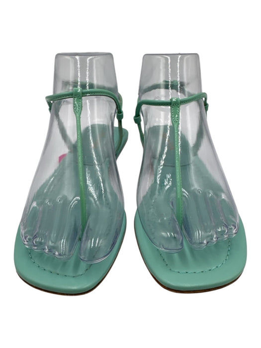 Prada Shoe Size 36 Tiffany Blue Leather Thong Square Toe Sandals Tiffany Blue / 36