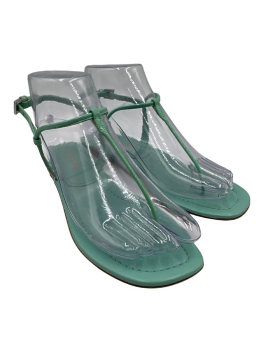 Prada Shoe Size 36 Tiffany Blue Leather Thong Square Toe Sandals Tiffany Blue / 36