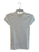 Tibi Size XXS White Polyamid Short Sleeve Round Neck Ribbed Accents Top White / XXS