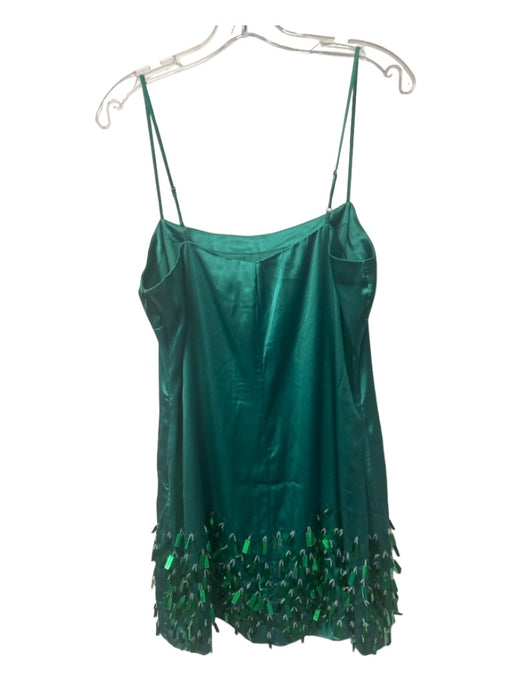 Rhode Size L Green Polyester Spaghetti Strap Adjustable Strap Slip Dress Dress Green / L