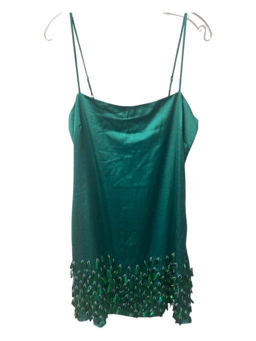 Rhode Size L Green Polyester Spaghetti Strap Adjustable Strap Slip Dress Dress Green / L