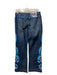 Oilily Size 38 Med Dark Wash Cotton Blend Embroidered Mid Rise 5 Pocket Jeans Med Dark Wash / 38