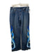 Oilily Size 38 Med Dark Wash Cotton Blend Embroidered Mid Rise 5 Pocket Jeans Med Dark Wash / 38