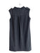 Love Moschino Size 8 Grey Wool Blend Standing Collar Sleeveless A line Dress Grey / 8
