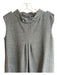 Love Moschino Size 8 Grey Wool Blend Standing Collar Sleeveless A line Dress Grey / 8