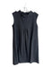 Love Moschino Size 8 Grey Wool Blend Standing Collar Sleeveless A line Dress Grey / 8