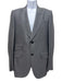 Gucci Gray Wool Blend Striped Peak Lapel 2 Button Men's Suit Gray / 48