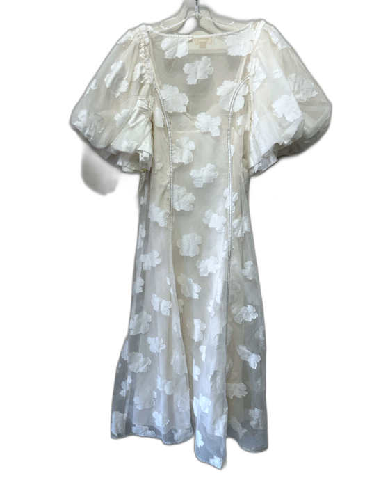 Let Me Be Size M White Polyamide & Viscose Blend Sheer Slip Inc Dress White / M