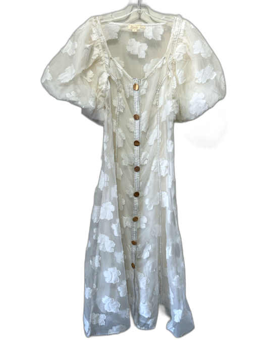 Let Me Be Size M White Polyamide & Viscose Blend Sheer Slip Inc Dress White / M