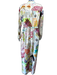 Zimmermann Size 1 Cream & Multi Linen Zip Front Pockets Jumpsuit Cream & Multi / 1