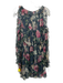 Zimmermann Size 2 Grey & Multi Silk floral print Ruffle Tie Detail Cutout Romper Grey & Multi / 2
