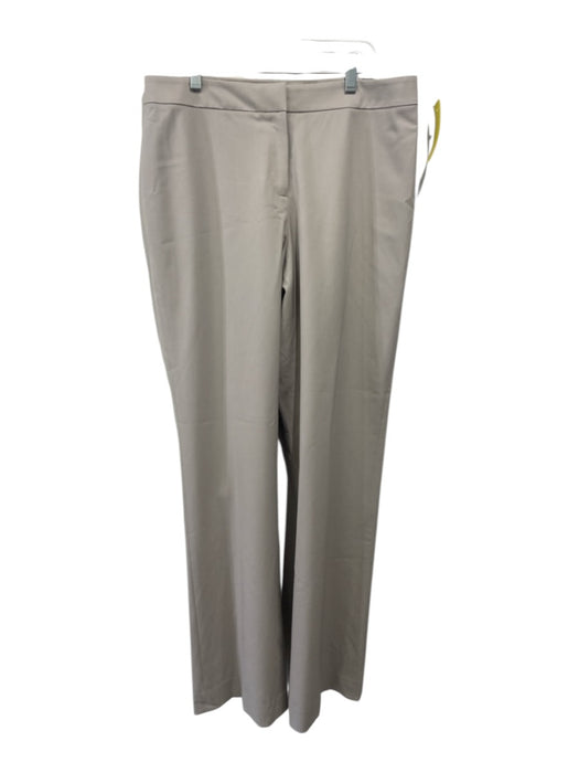 Lafayette 148 Size 10 Khaki Wool Zip Fly Trouser Pants Khaki / 10