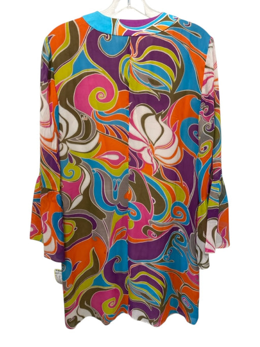 Trina Turk Size 10 Multicolor Silk All Over Print Dress Multicolor / 10
