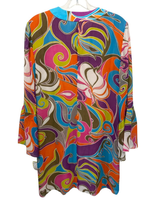 Trina Turk Size 10 Multicolor Silk All Over Print Dress Multicolor / 10