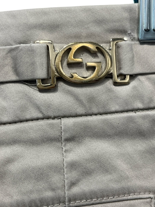 Gucci Size 44 Beige Cotton Zip Fly Low Rise Pants Beige / 44