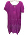 Johnny Was Size XS Magenta Cupra Rayon broderie anglaise Scalloped Dress Magenta / XS