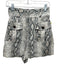 Zimmermann Size 2 Beige Linen Snake Print Front Pocket Zip Fly Shorts Beige / 2