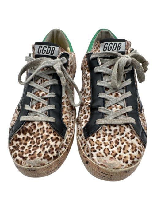 Golden Goose Shoe Size 39 Beige & Multi Leather Pony Hair Low Top Sneakers Beige & Multi / 39