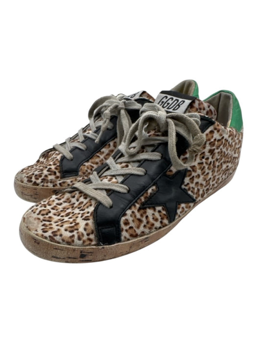 Golden Goose Shoe Size 39 Beige & Multi Leather Pony Hair Low Top Sneakers Beige & Multi / 39