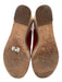 Kate Spade Shoe Size 8 Orange & Beige Leather Bow detail Wedge Open Toe Sandals Orange & Beige / 8