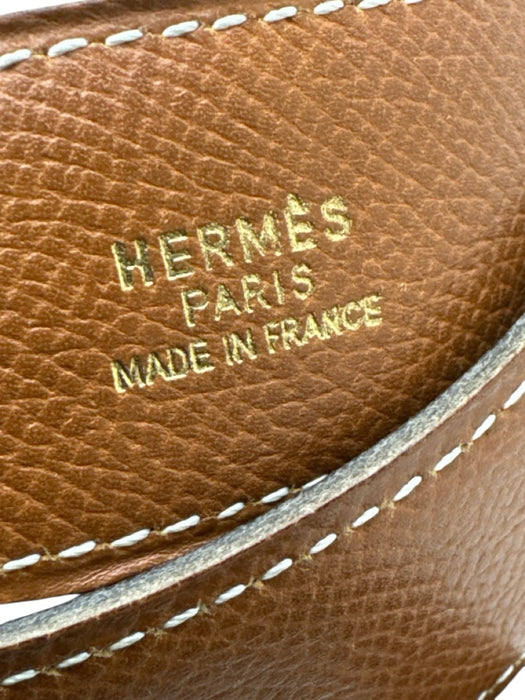 Hermes Black Leather Reversible Belts Black / 76cm