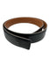 Hermes Black Leather Reversible Belts Black / 76cm