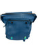 Christian Louboutin Blue Leather Pebbled Flap Studded Backpack Blue