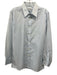 Yves Saint Laurent Size 15.5 Blue Cotton Blend logo Button up Long Sleeve Shirt Blue / 15.5