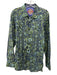 Robert Graham Size XL Blue & Green Cotton Paisley Button up Long Sleeve Shirt Blue & Green / XL