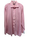 Burberry Size 17.5 Pink Cotton Plaid Button up Men's Long Sleeve Shirt Pink / 17.5